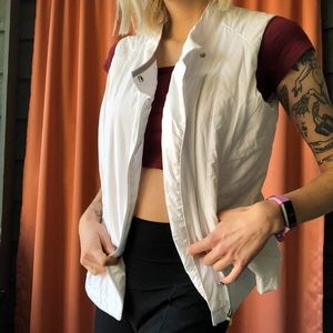white winter vest